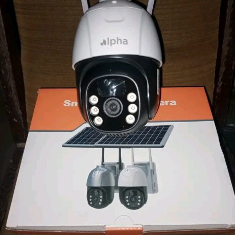 Single lens solar cctv camera